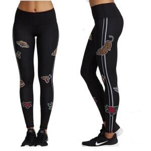 Noli‎ Luxe Full Length Leggings Tigers & Butterflies in Black Size XS